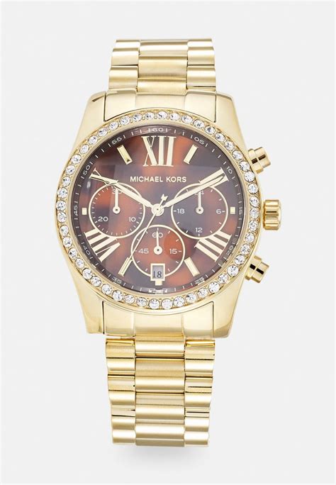 gold michael kors lexington watch